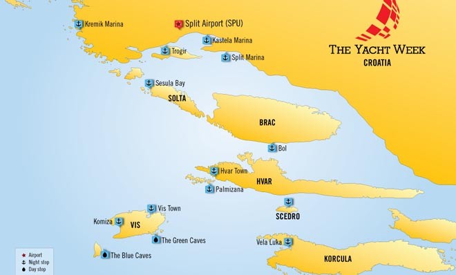 Yacht Week in Croatia - four islands in seven days ©  SW
